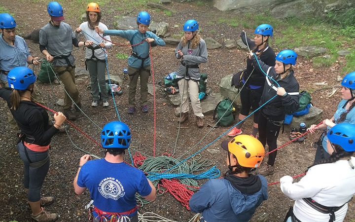 build character and rock climbing skills